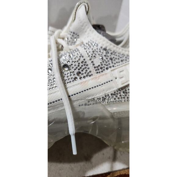 Steve Madden Womens Maxima-R White Bling Rhinestones Concert Sneaker Shoe Sz 12 - Picture 15 of 15
